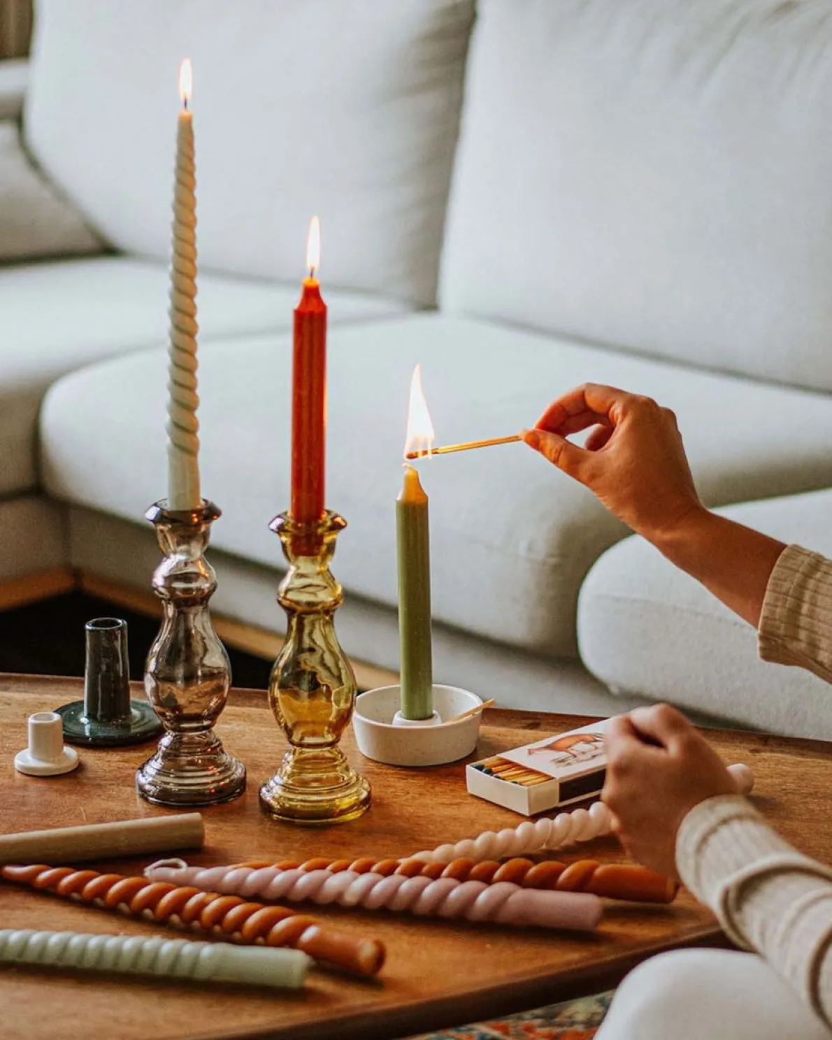 Dinerkaars, beige, 27 cm