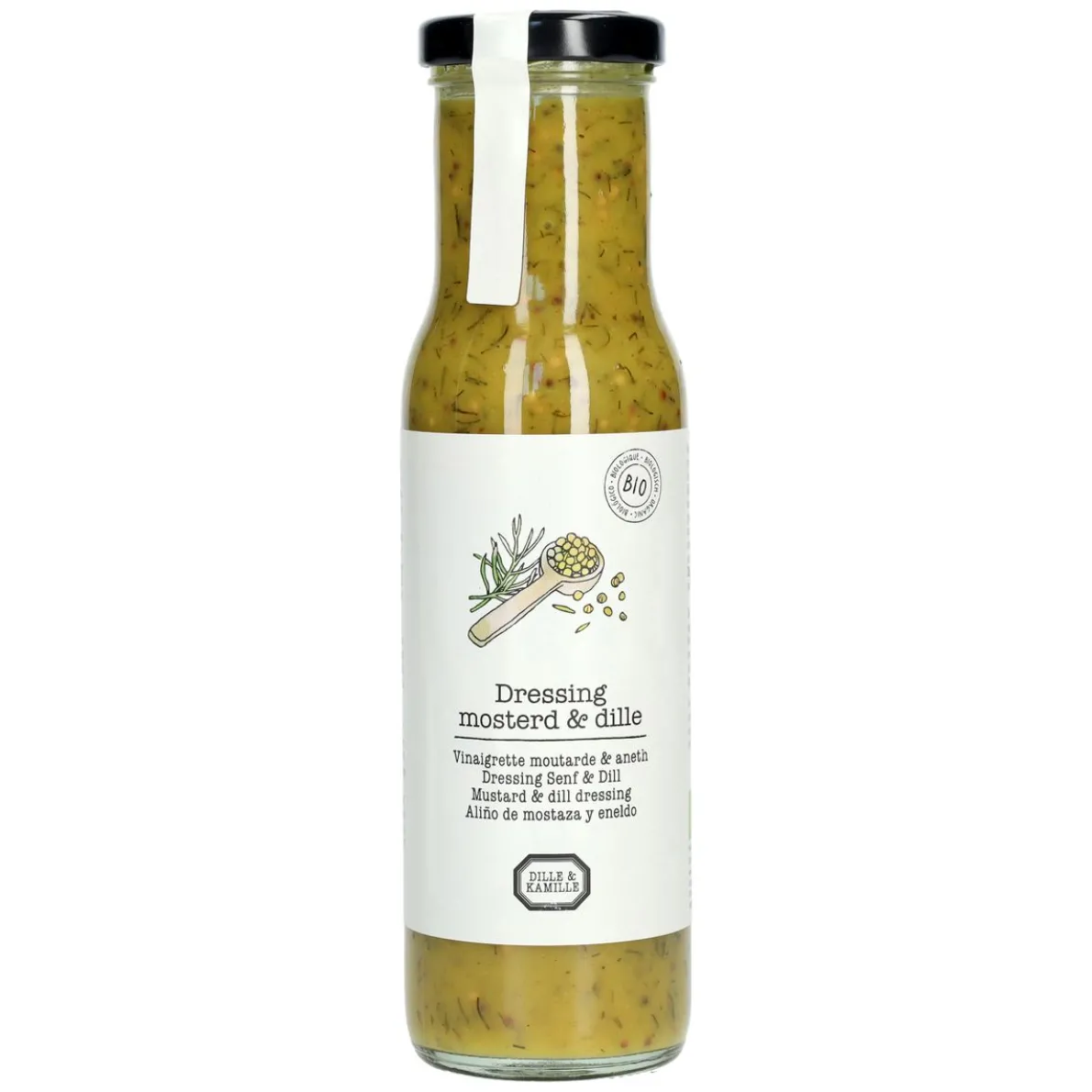 Dressing, biologisch, mosterd dille, 250 ml