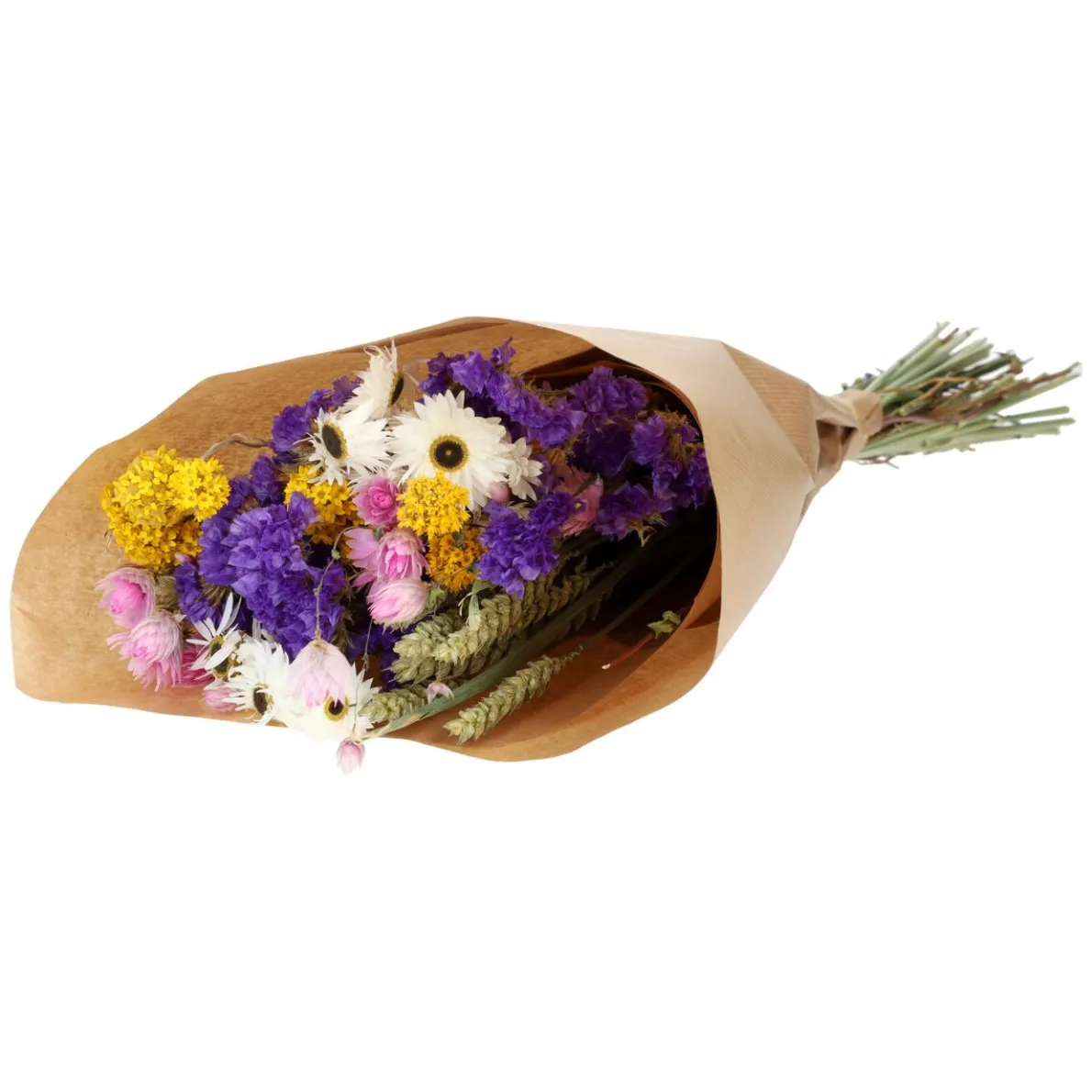 Droogbloemen, gemend boeket, meerkleurig