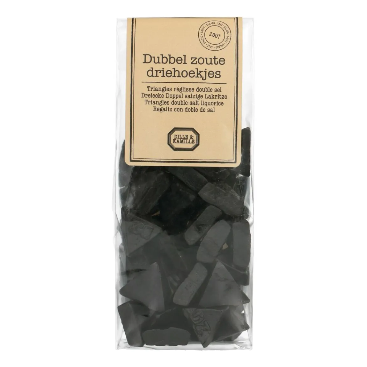 Dubbelzoute driehoekjes, 160 gram