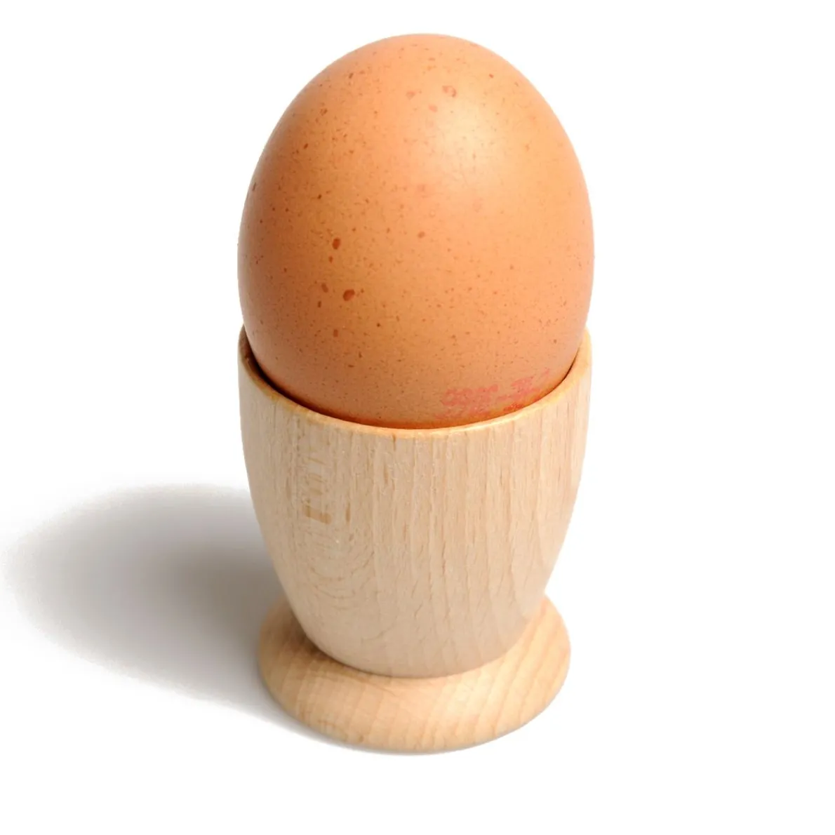 Eierdopje, beukenhout, recht