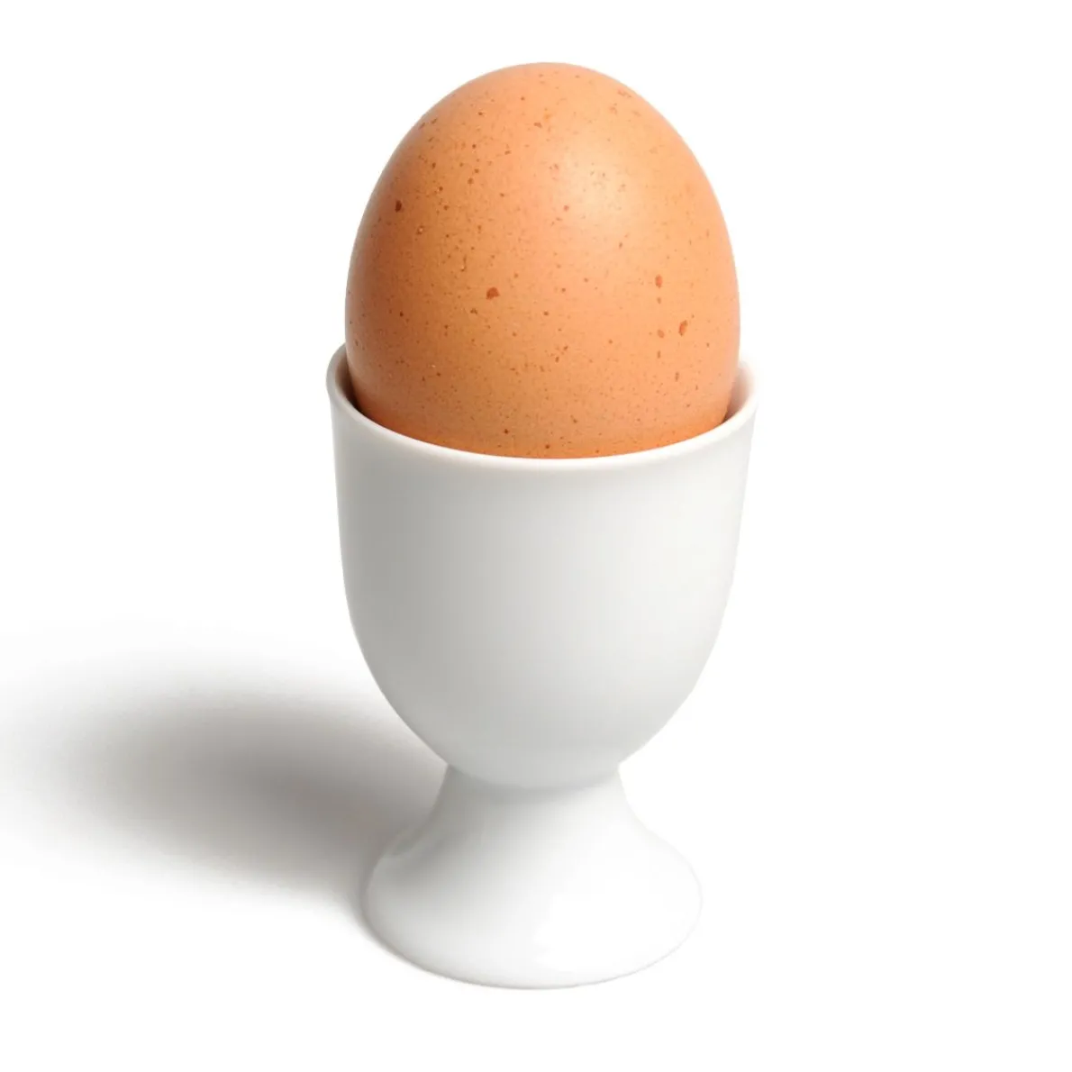 Eierdopje op voet, porselein