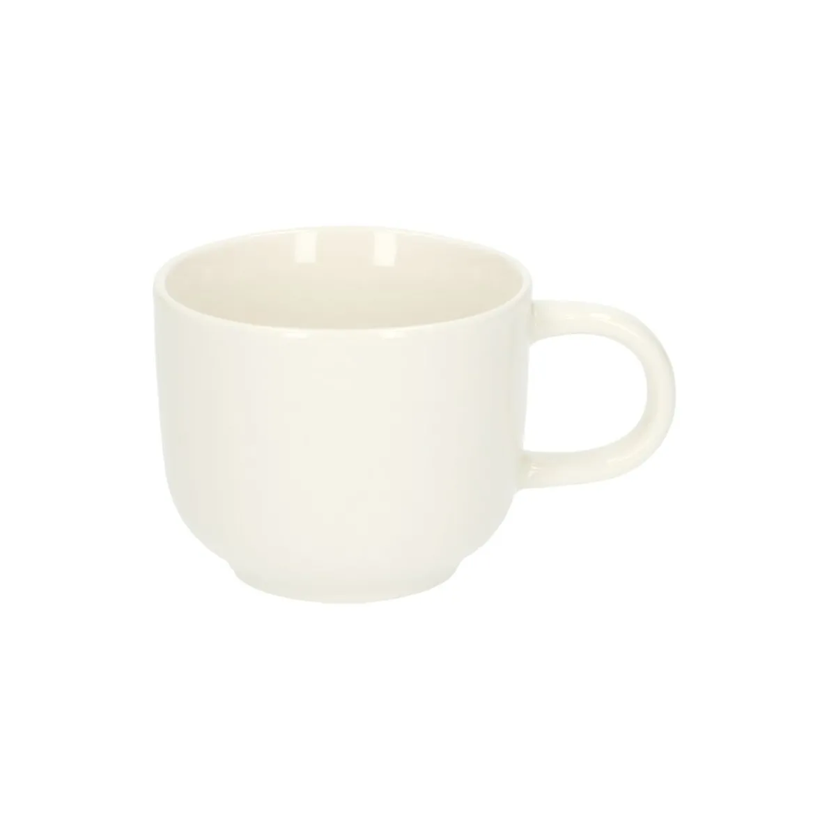 Espressomok, organisch, porselein, wit, Ø 7,7 cm