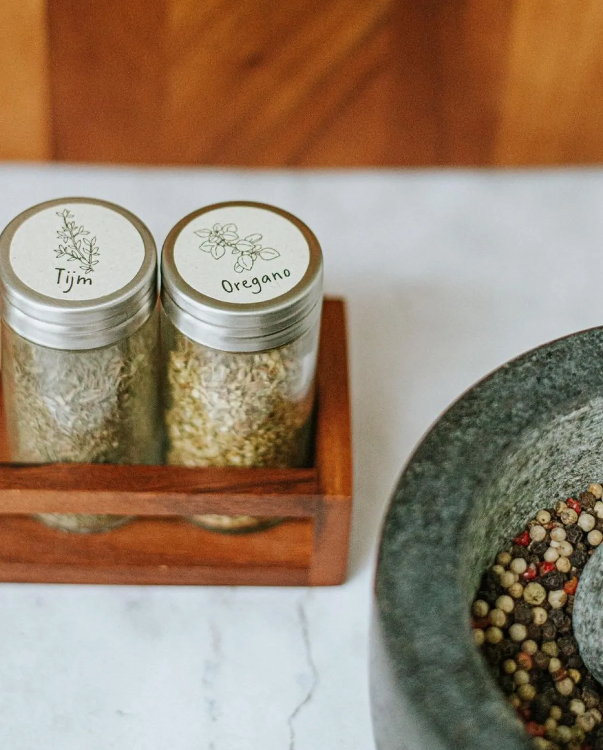 Etiketten kruiden & specerijen, zelfklevend, K t/m Z