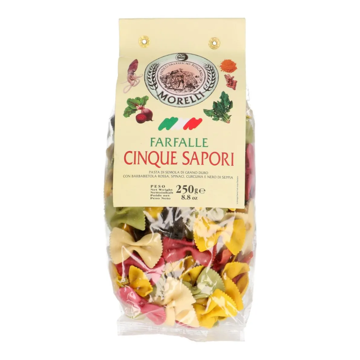 Farfalle, cinque sapori, 250 gram