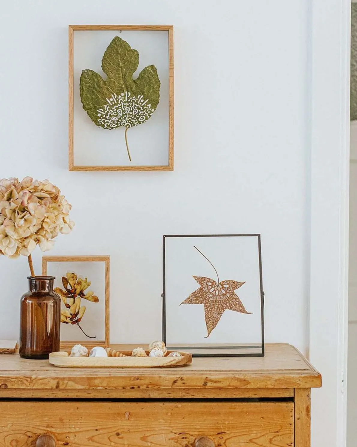 Fotolijst, eikenhout, 13 x 18 cm