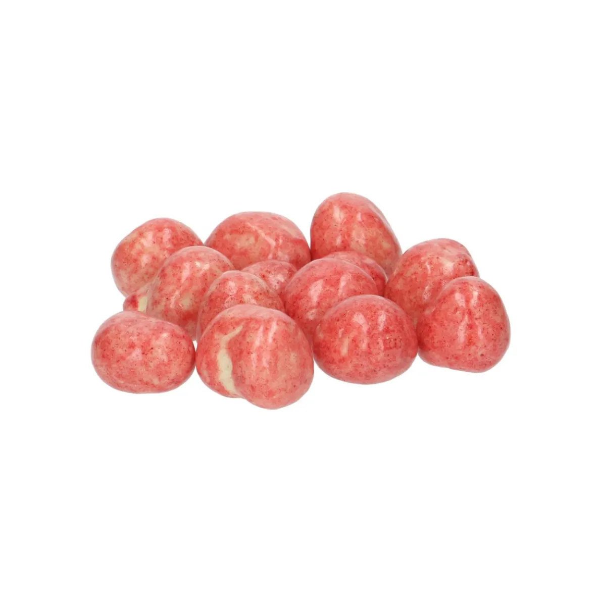 Frambozen in witte chocolade, 80 gram