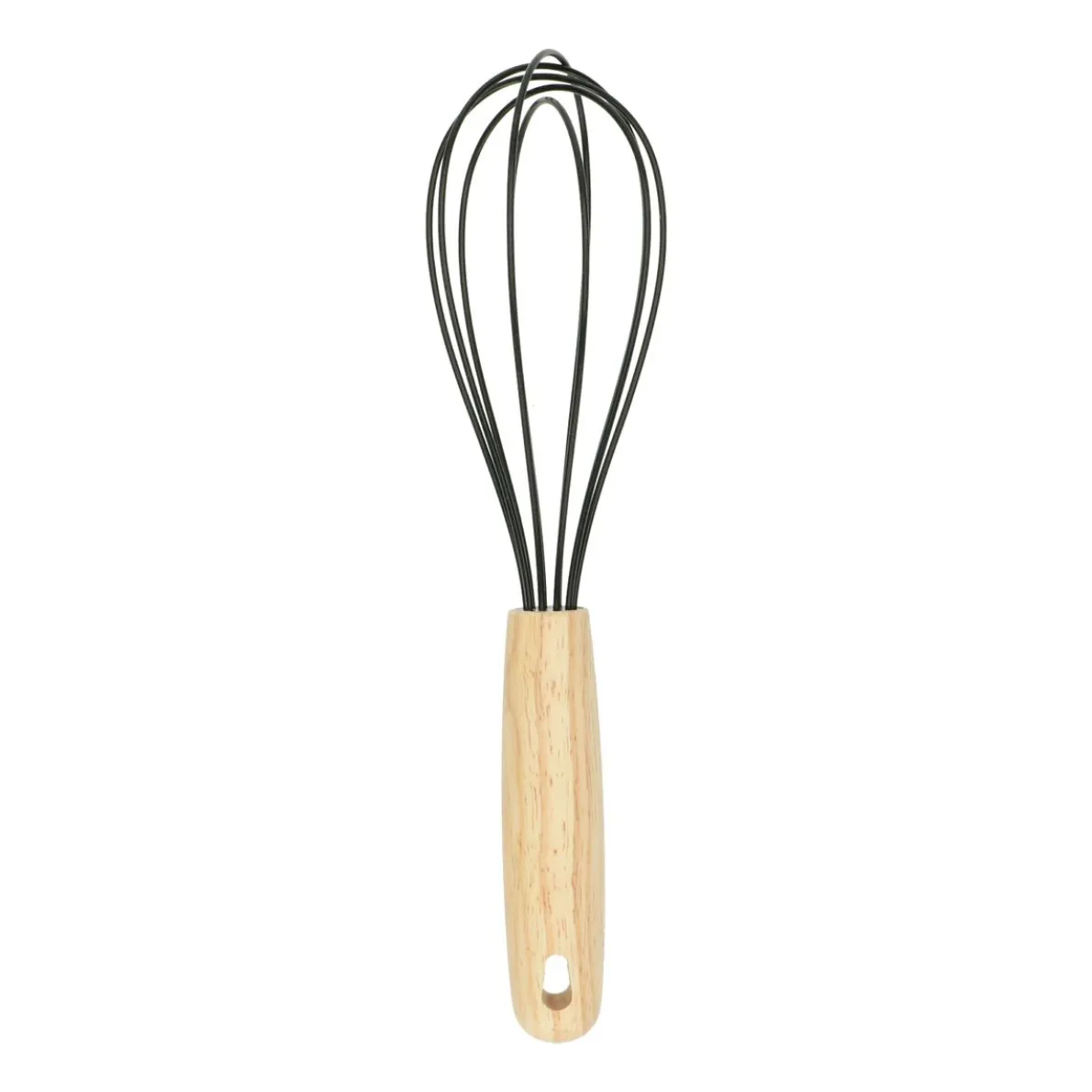 Garde, rubberhout en rvs, zwart siliconen