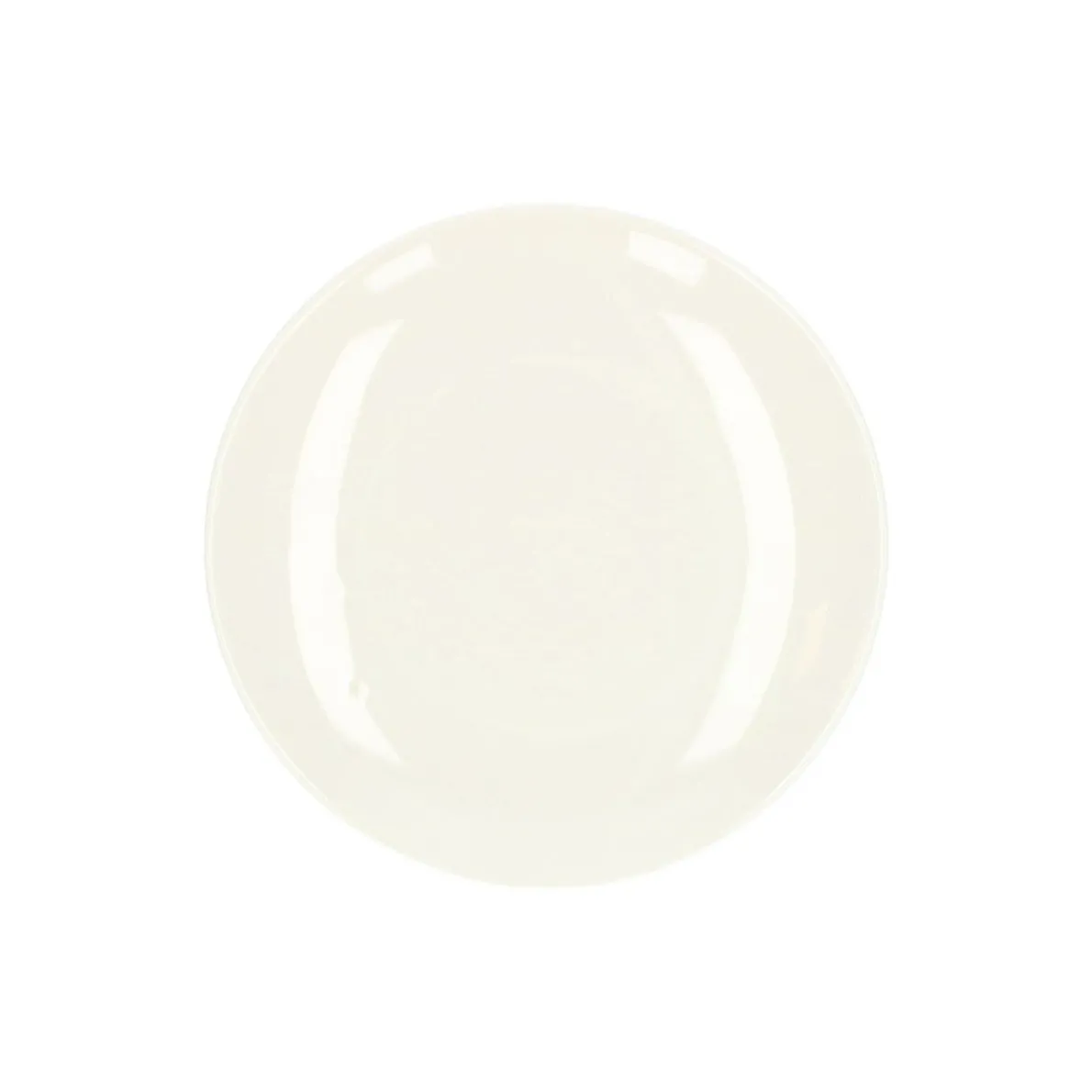 Gebaksbord, organisch, porselein, wit, Ø 16 cm