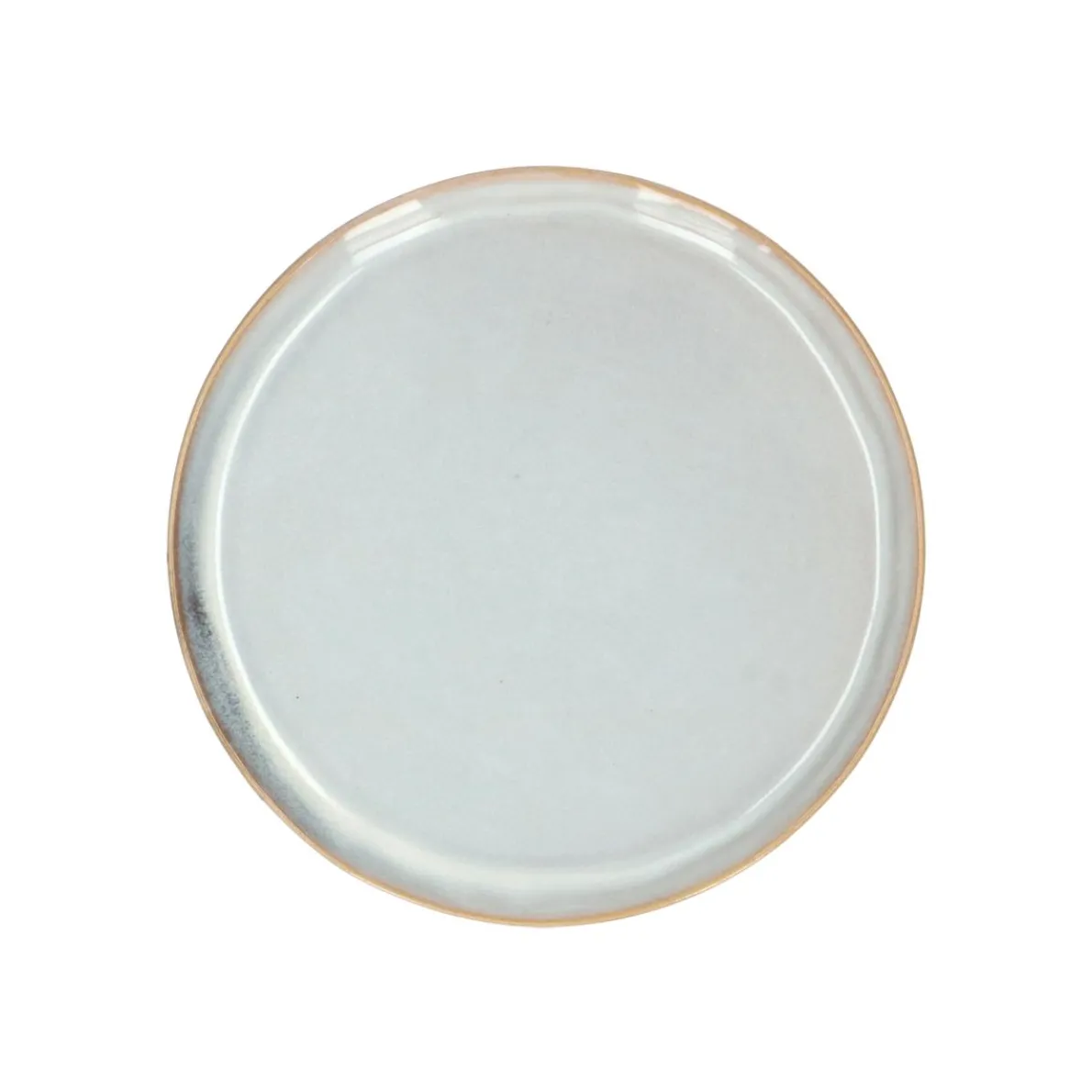 Gebaksbordje reactieve glazuur, steengoed, grijs, Ø 15 cm