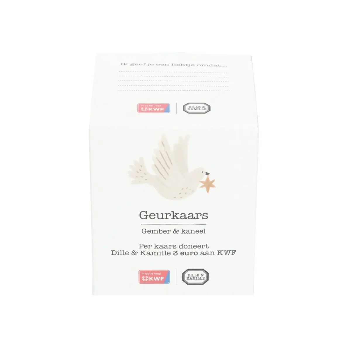 Geurkaars KWF, gember en kaneel, 200 gram