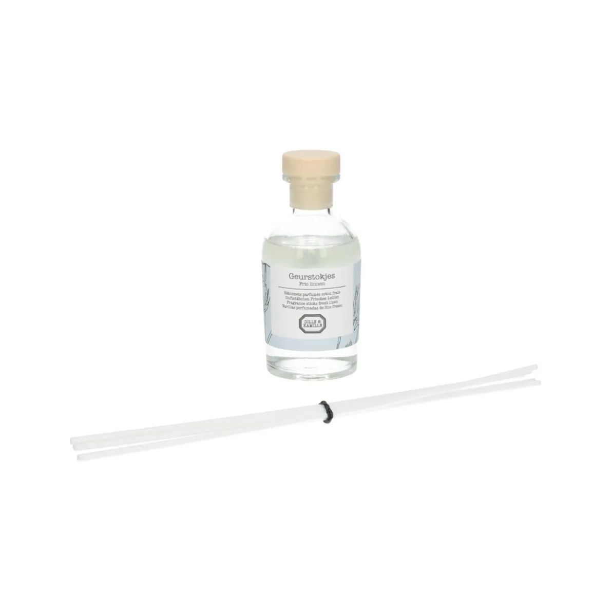 Geurstokjes, fris linnen, 100 ml
