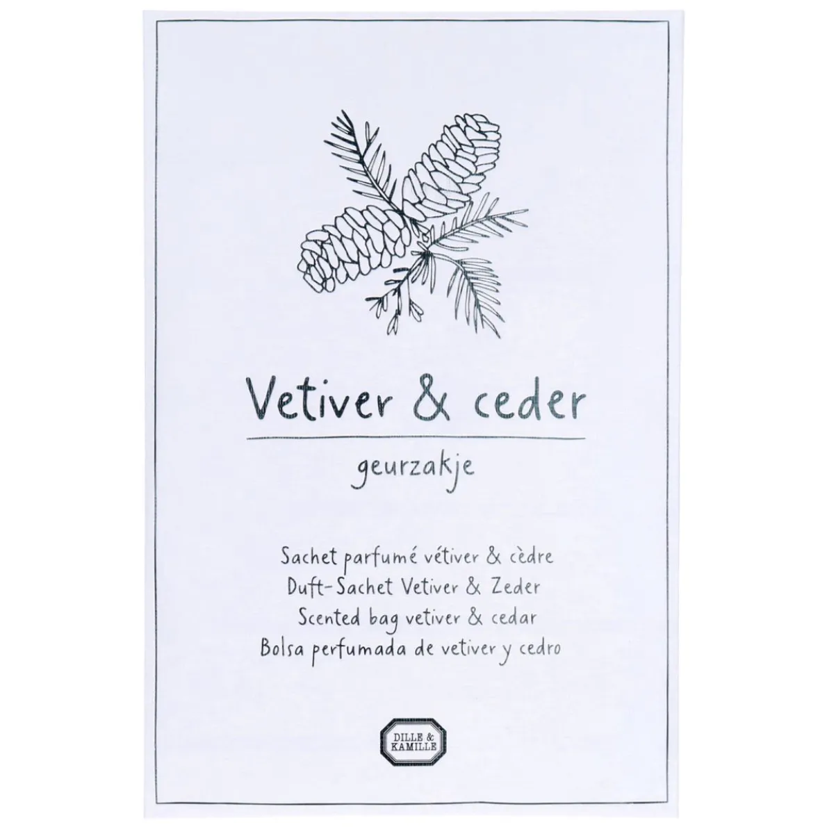 Geurzakje, vetiver & ceder