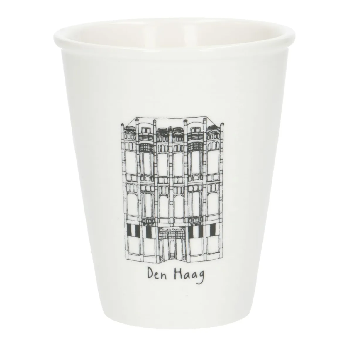 Gevel mok, Den Haag, porselein, 200 ml