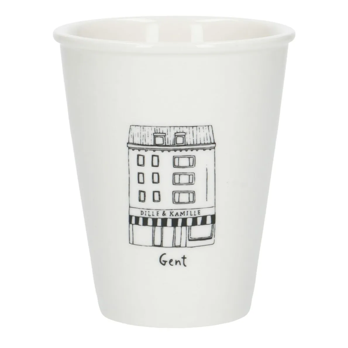 Gevel mok, Gent, porselein, 200 ml