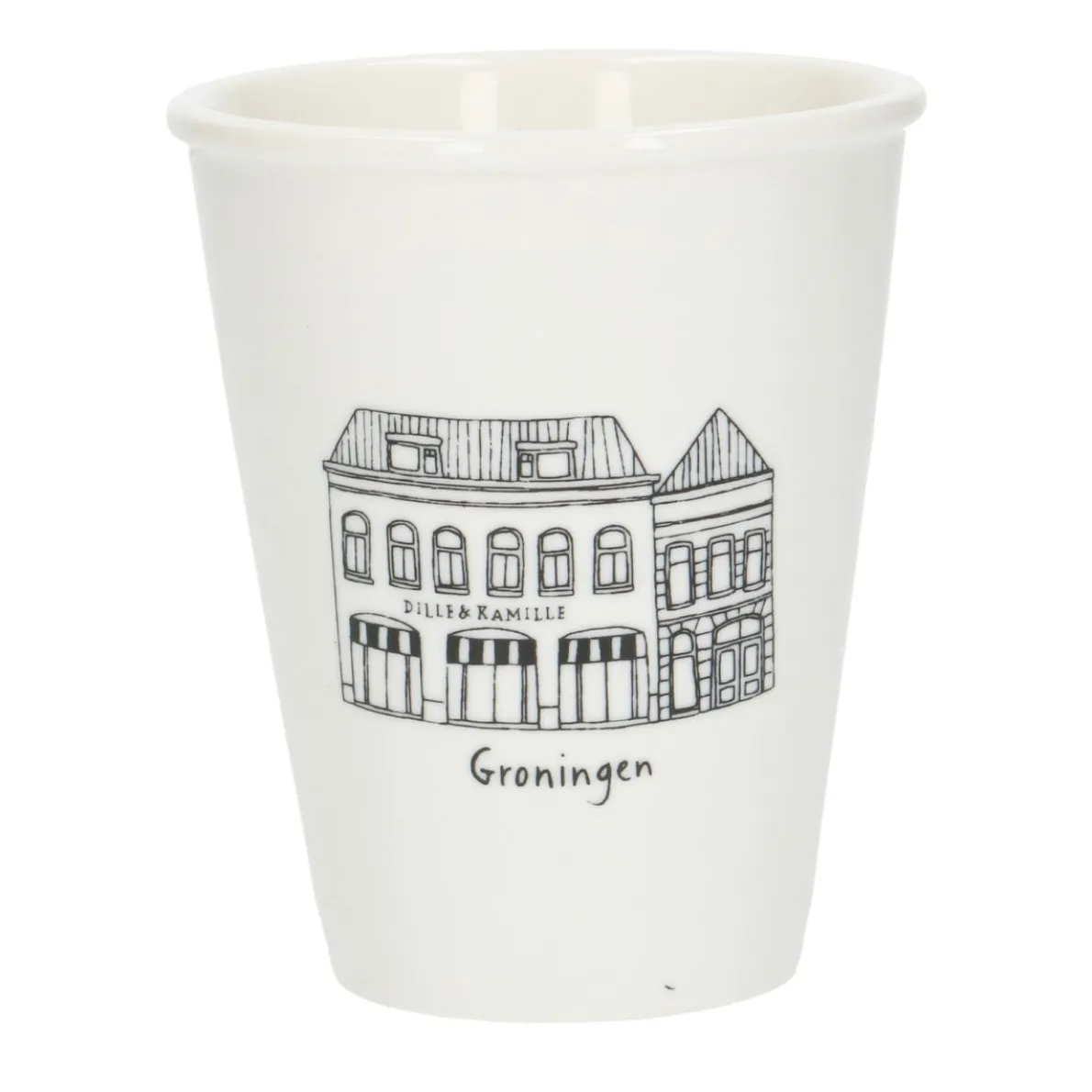 Gevel mok, Groningen, porselein, 200 ml