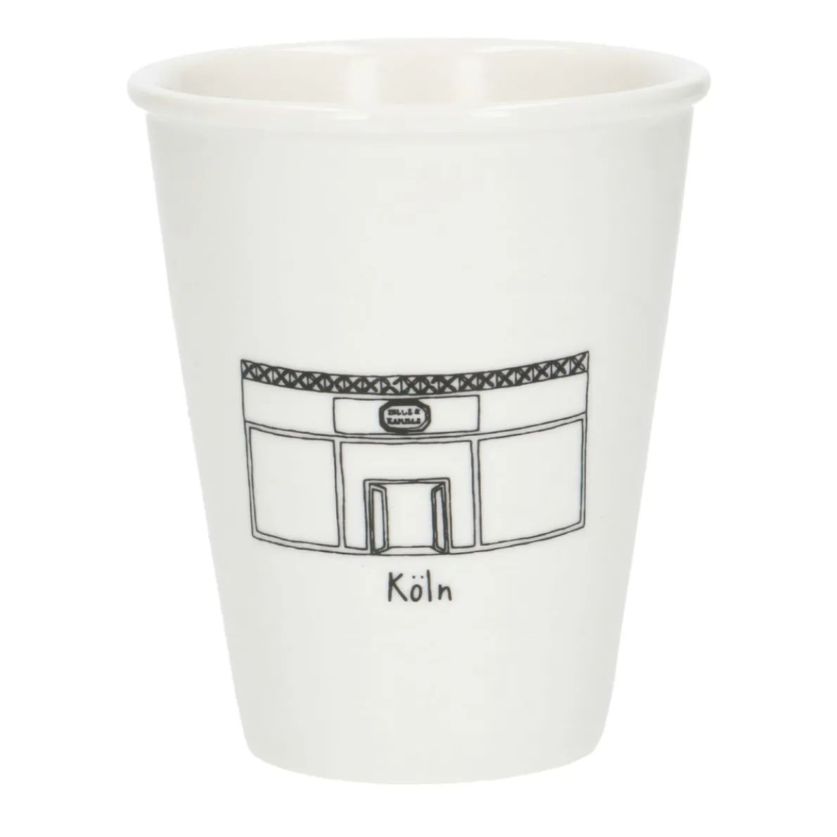 Gevel mok, Keulen, porselein, 200 ml