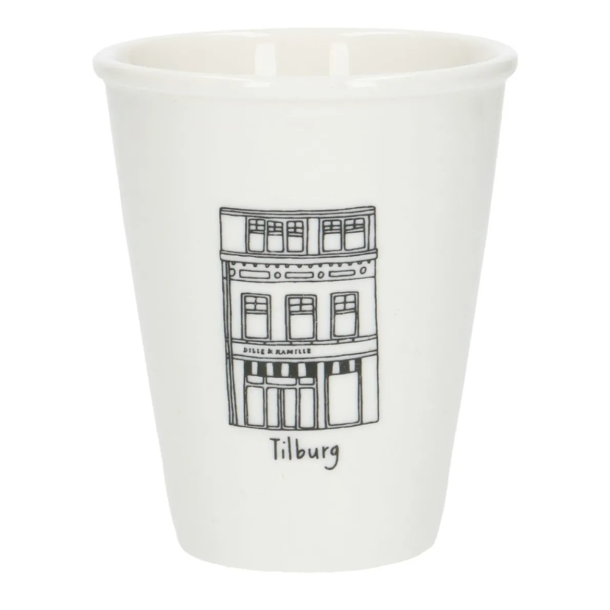 Gevel mok, Tilburg, porselein, 200 ml