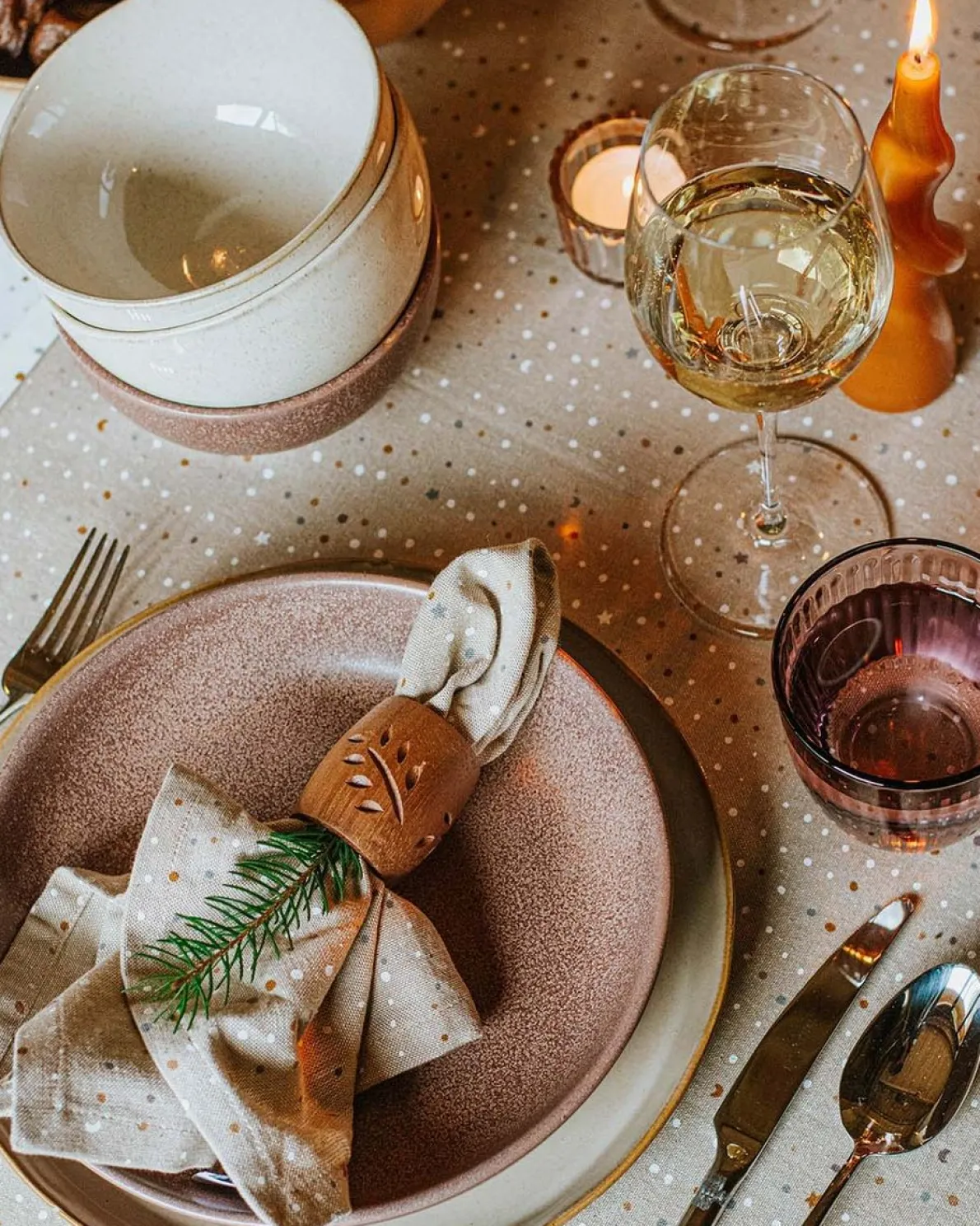 Glas 'Line, lila, 29 cl