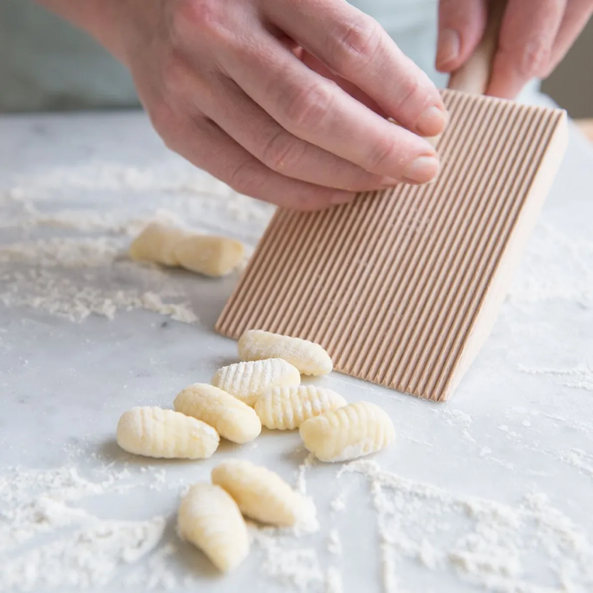 Gnocchiplankje van beukenhout