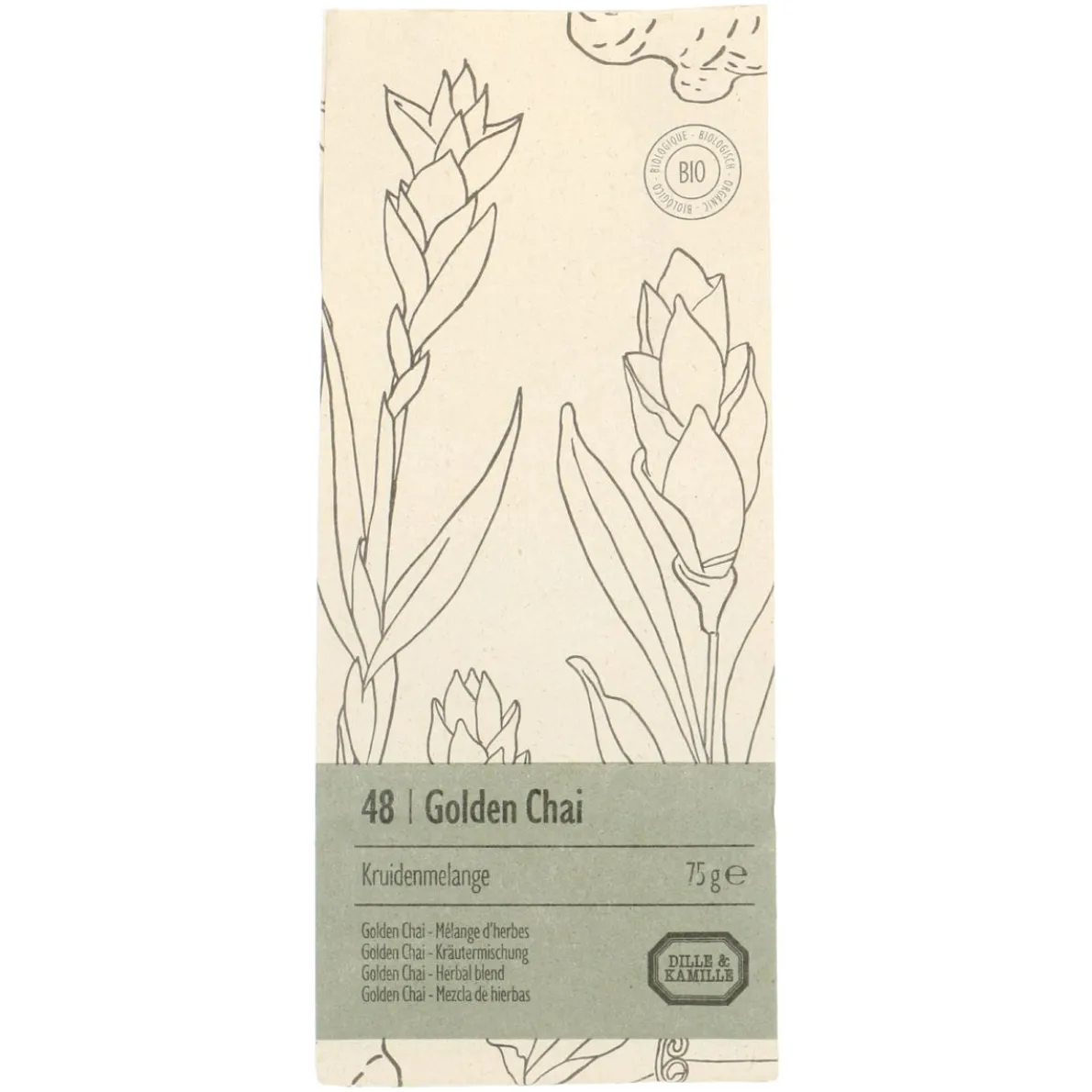 Golden Chai, Kruidenmelange, biologisch, 75 g