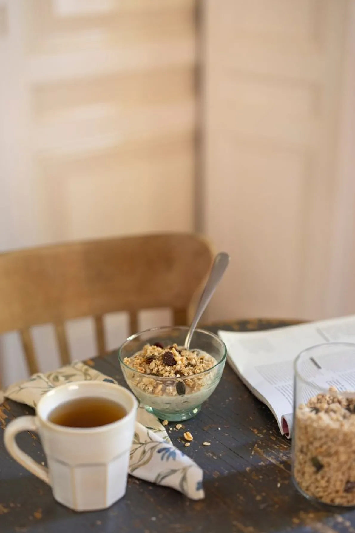 Granola, biologisch, banaan en cranberry, 375 gr