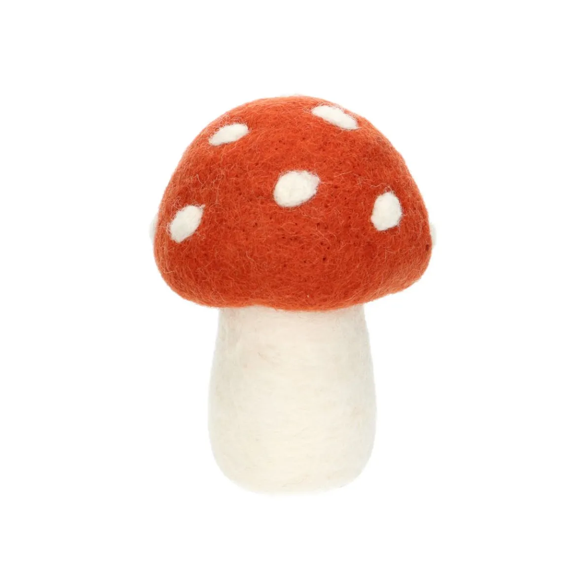 Grote paddenstoel, vilt, rood, ca. 14 cm