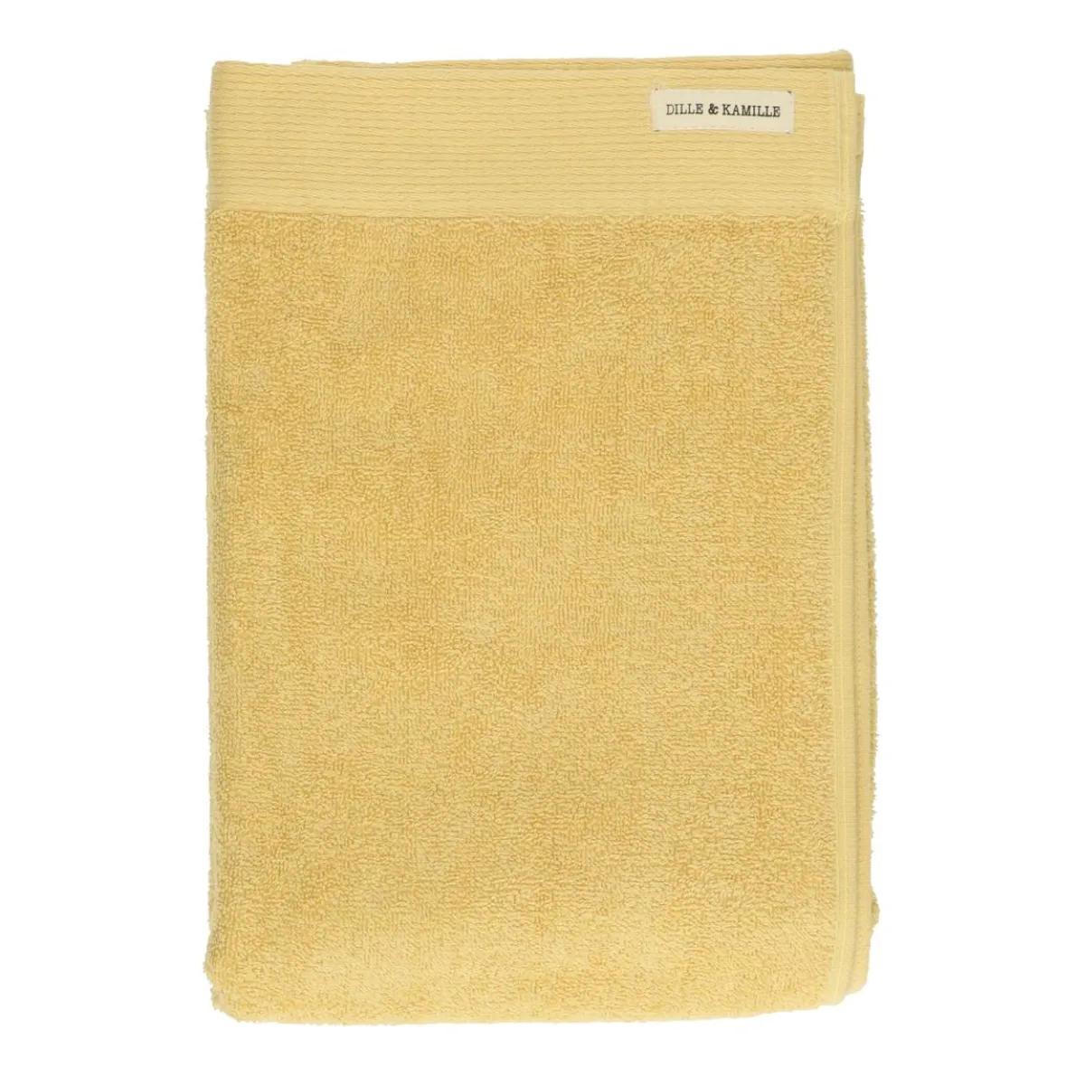 Handdoek, Recycled katoen, Korengeel, 70 x 140 cm