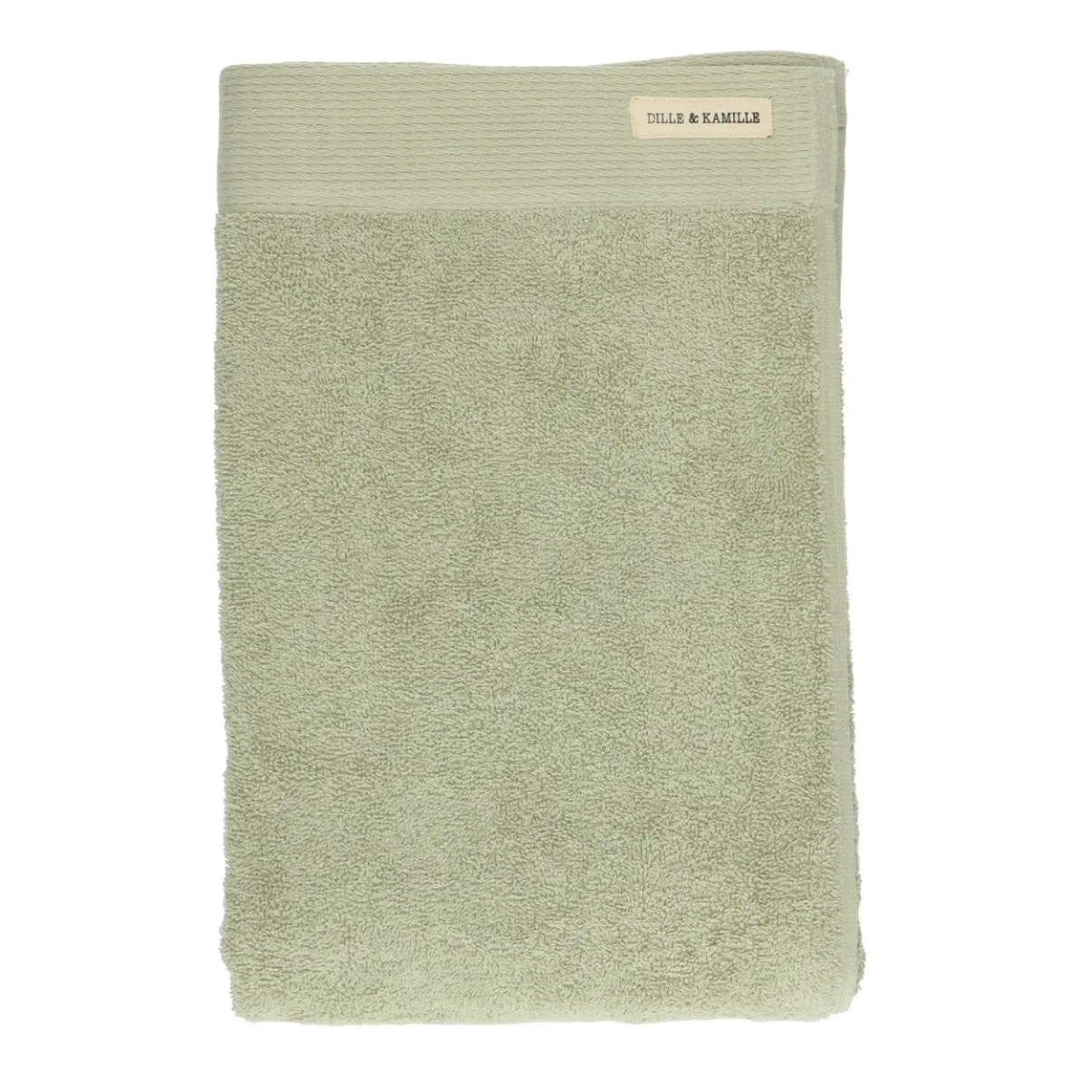 Handdoek, Recycled katoen, Lichtgroen, 70 x 140 cm