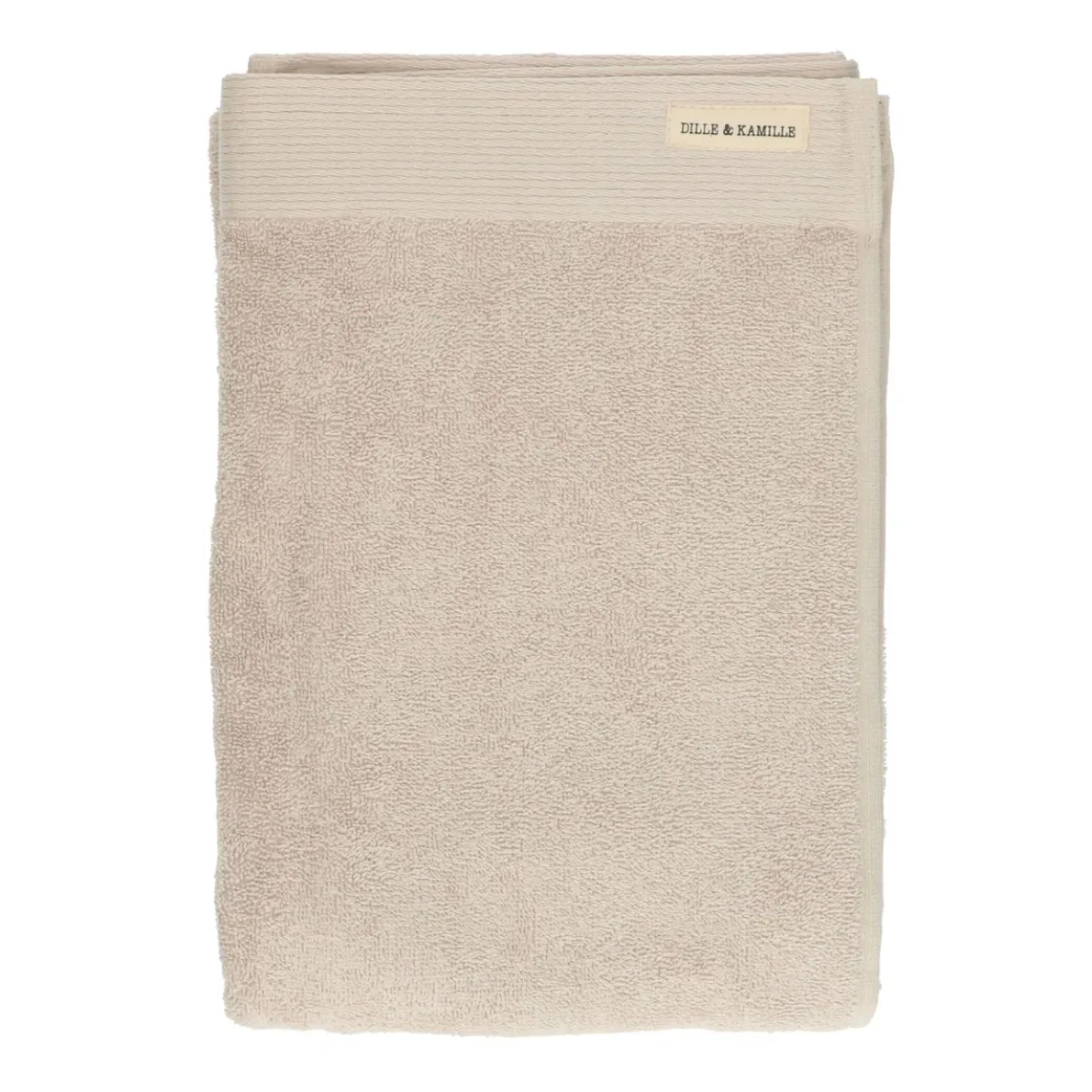Handdoek, Recycled katoen, Licht zand, 70 x 140 cm