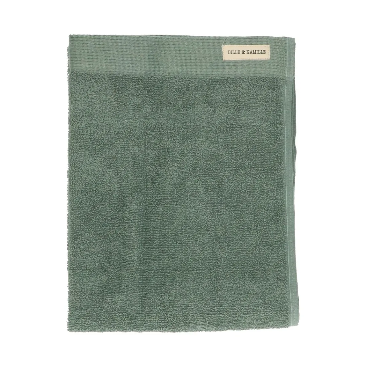 Handdoek, Recycled katoen, Groengrijs, 50 x 100 cm