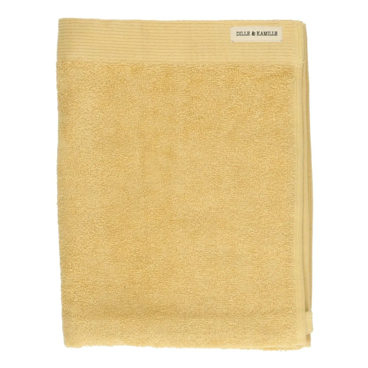 Handdoek, Recycled katoen, Korengeel, 50 x 100 cm