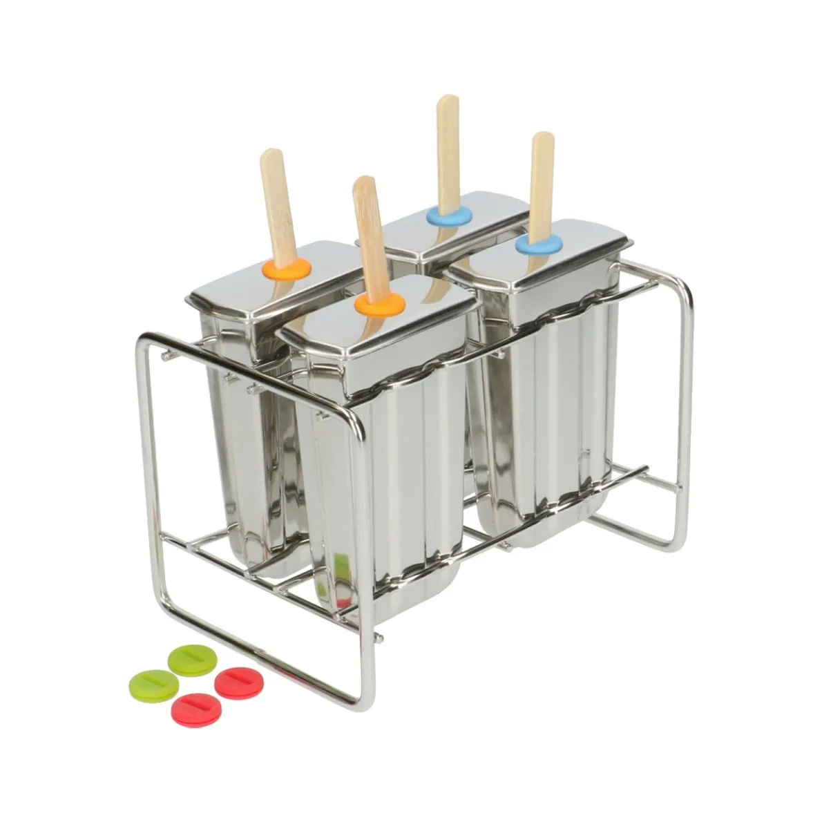 IJslolly-vormpjes, rvs