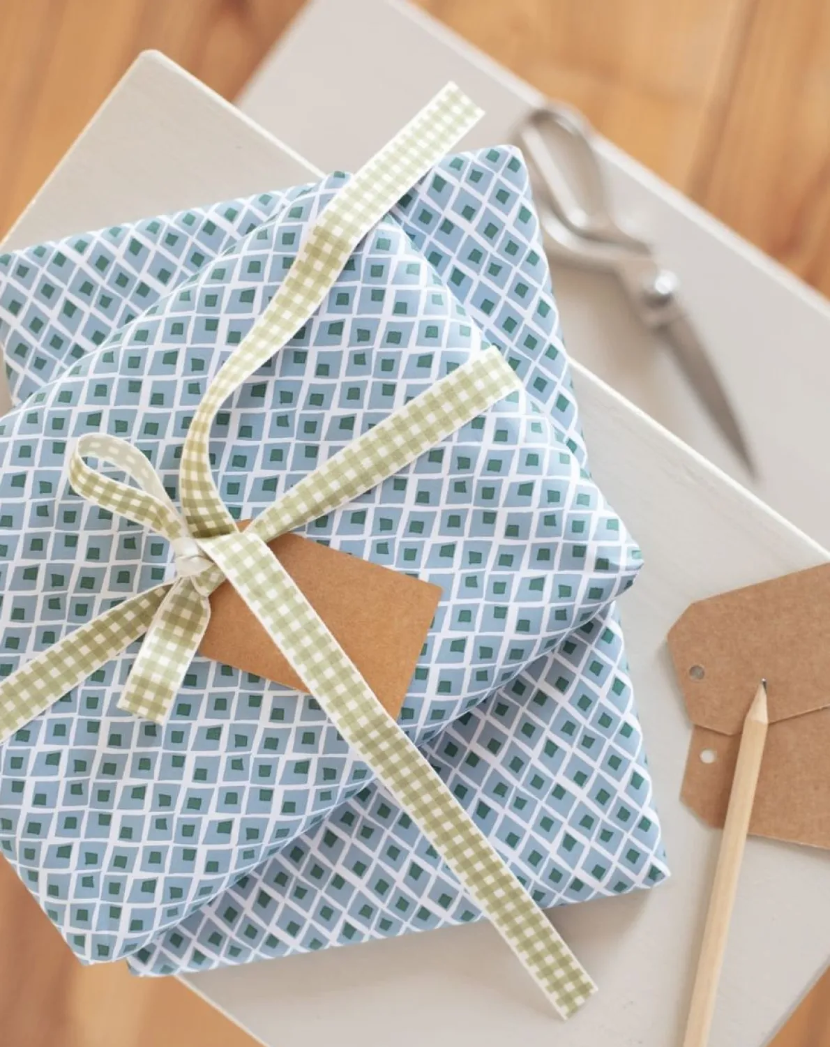 Inpakpapier, ruitjes 70 x 250 cm