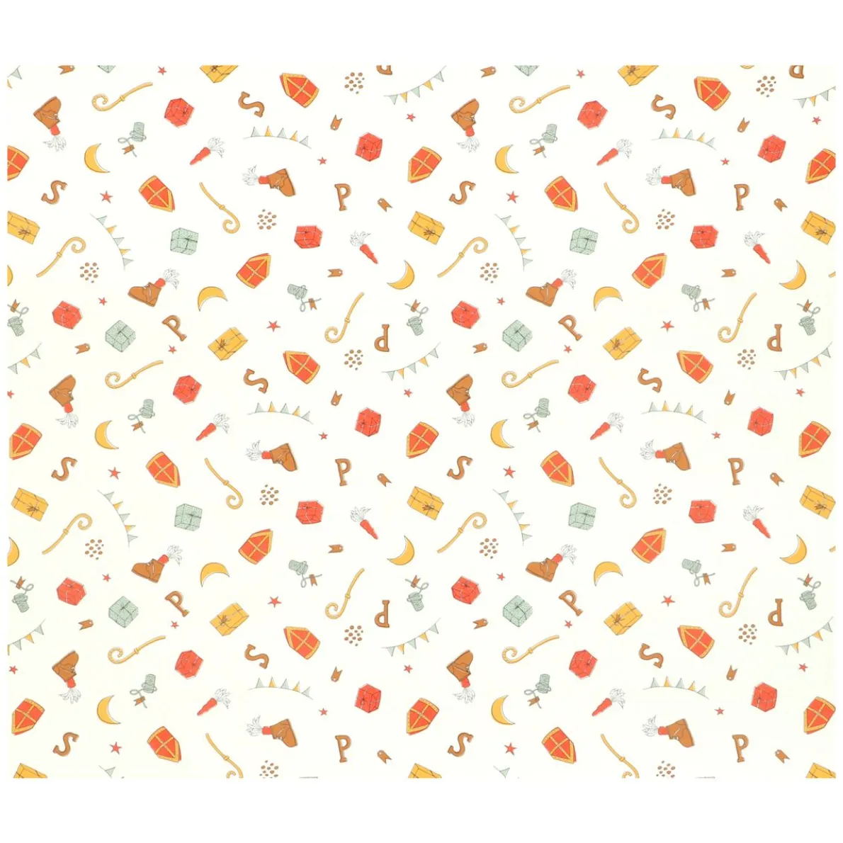 Inpakpapier, Sinterklaas, 70 x 250 cm