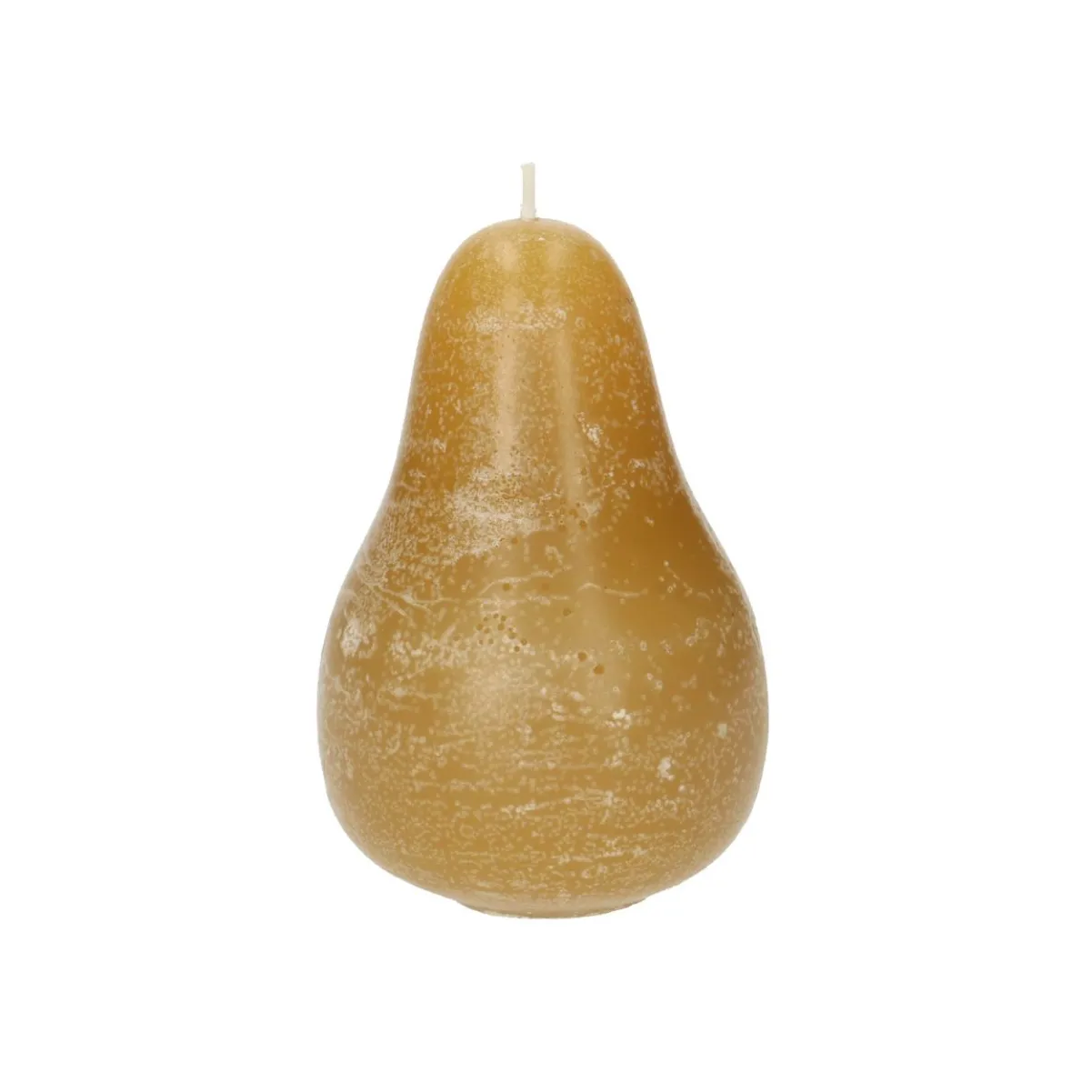 Kaars peer, geel, Ø11 X 7,5 cm
