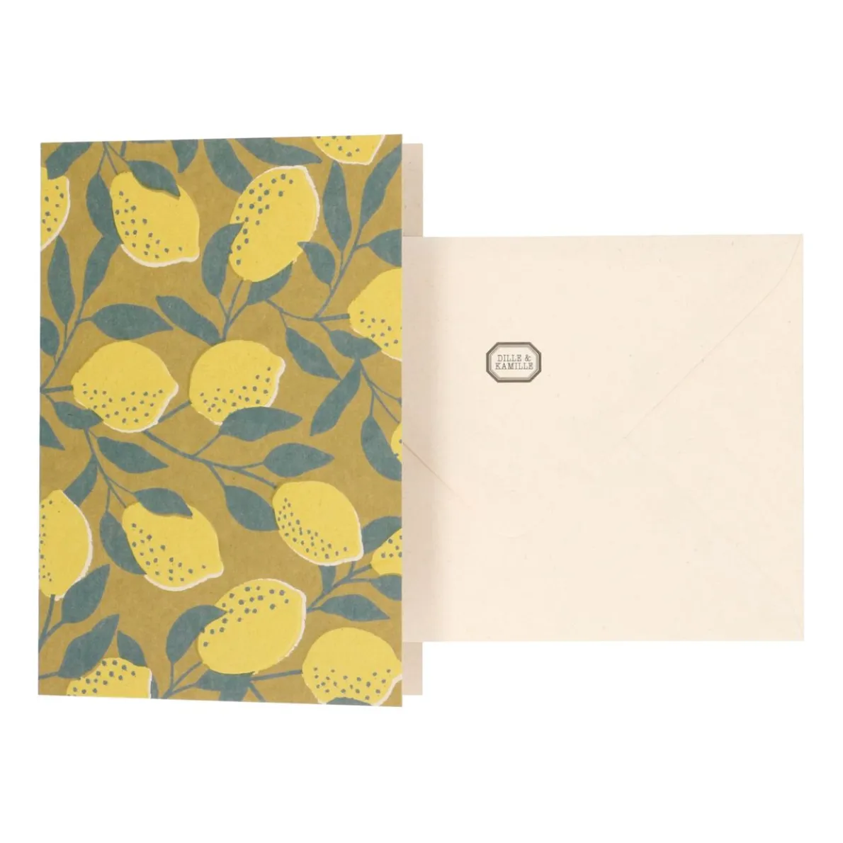 Kaart met envelop, citroenen
