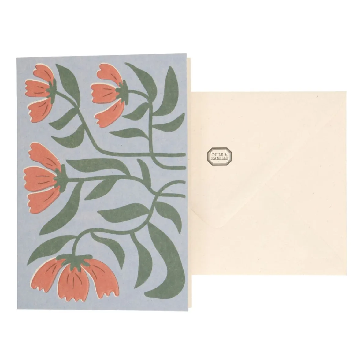 Kaart met envelop, cosmea