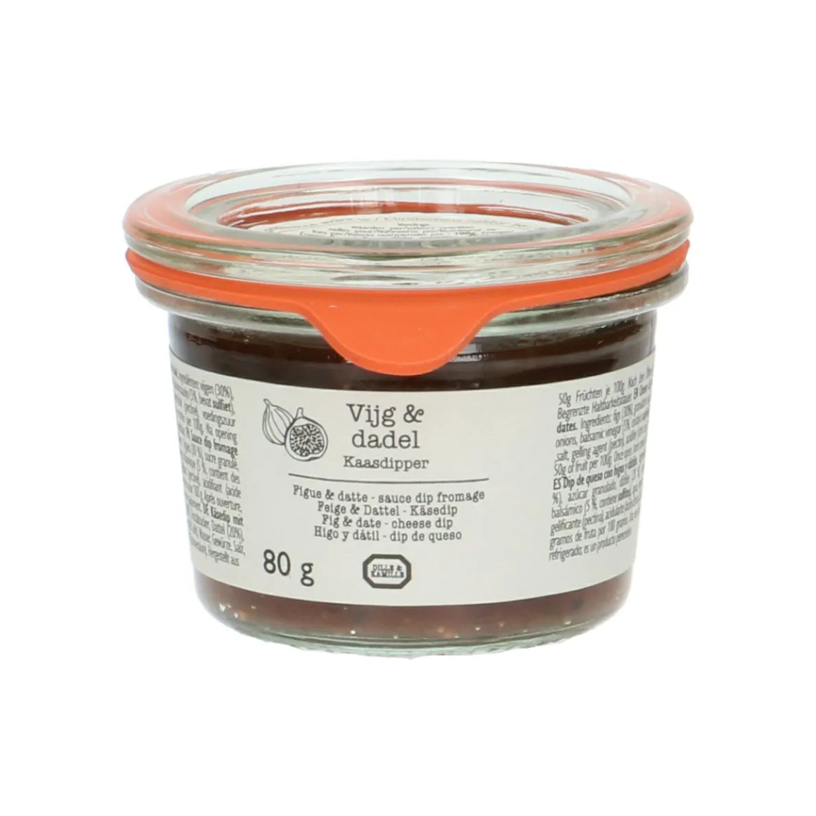 Kaasdipper, vijgen & dadel, 80 gram