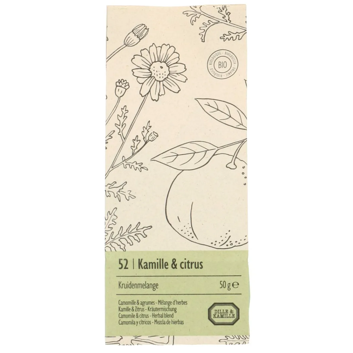 Kamille & citrus, Kruidenmelange, biologisch, 50 g