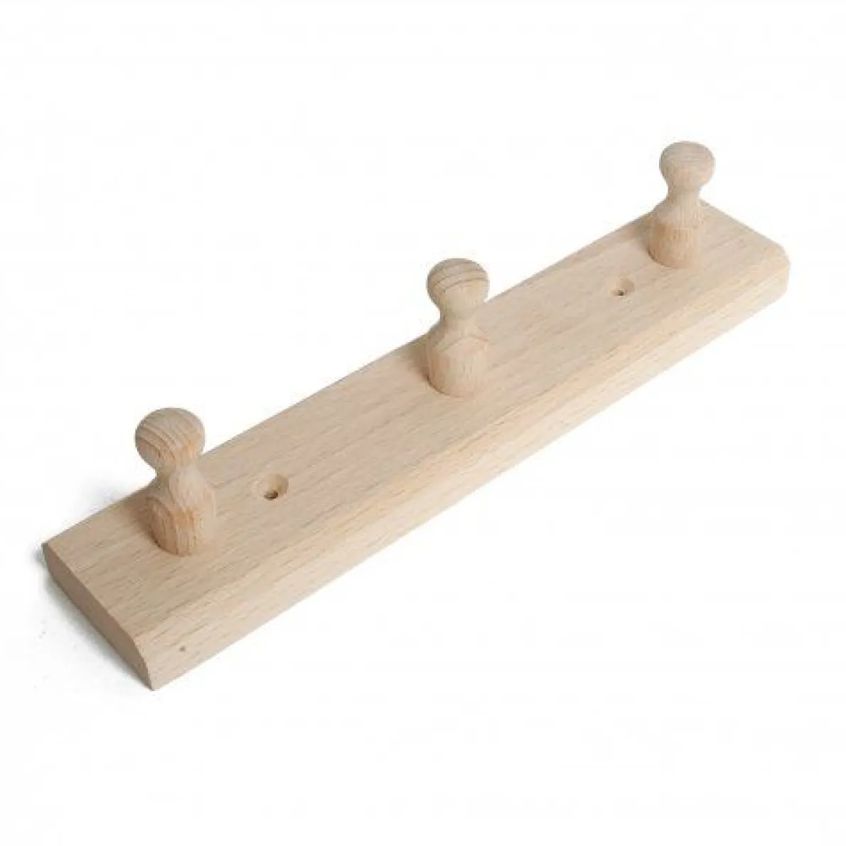 Kapstok, beukenhout, 3 knoppen