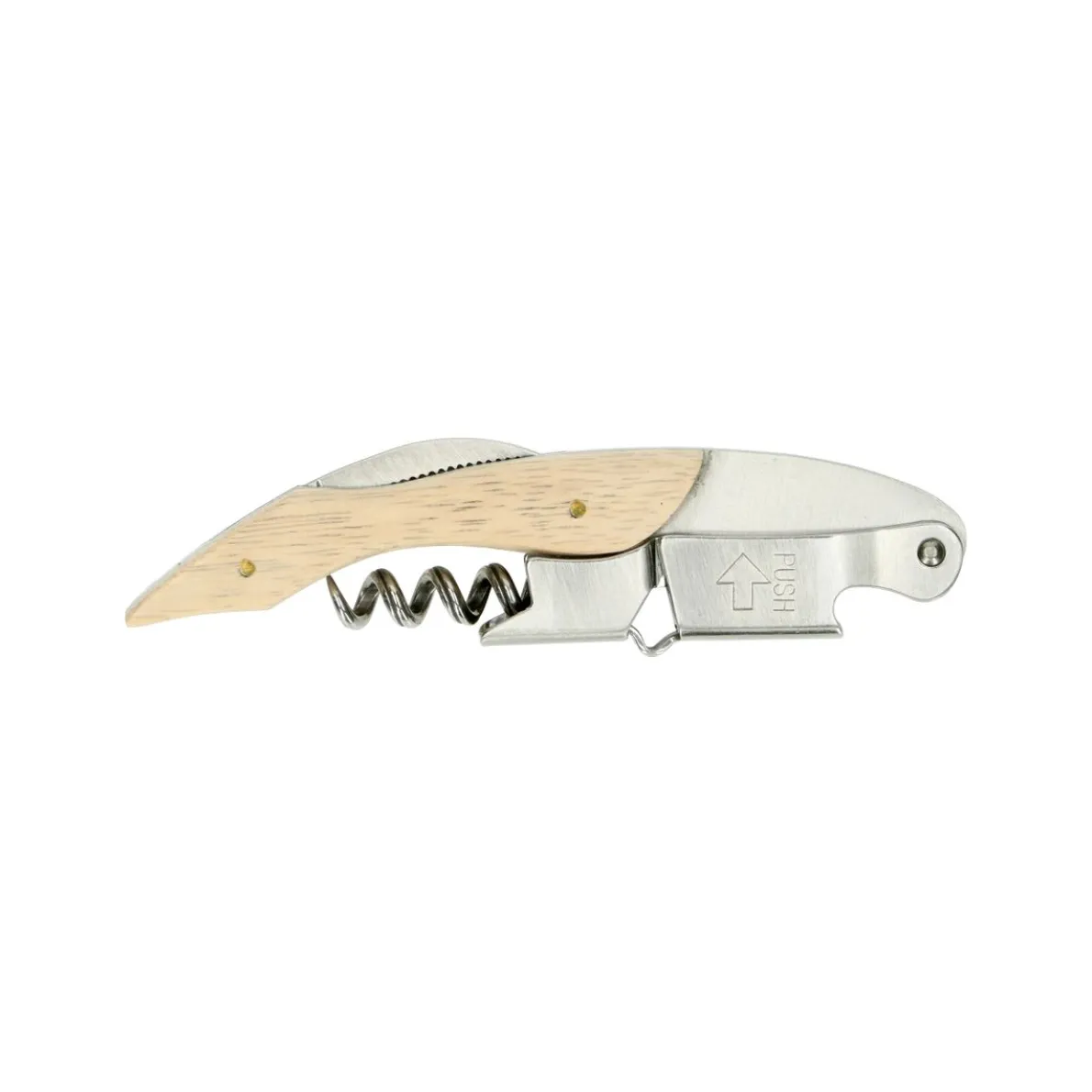 Kelnermes, rubberhout, rvs