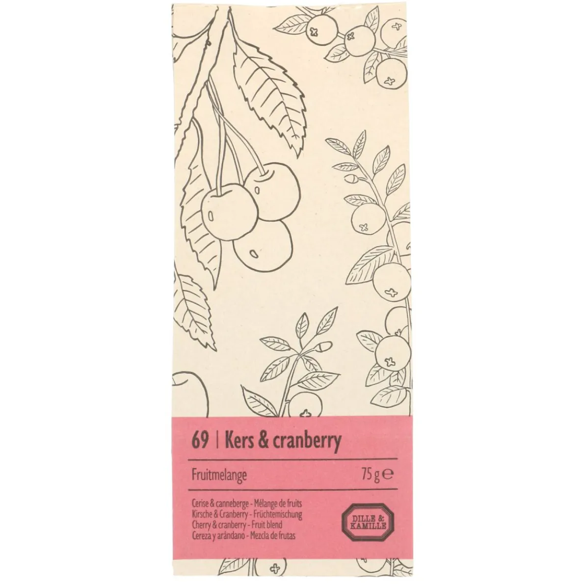 Kers cranberry, Fruitmelange, 75 g