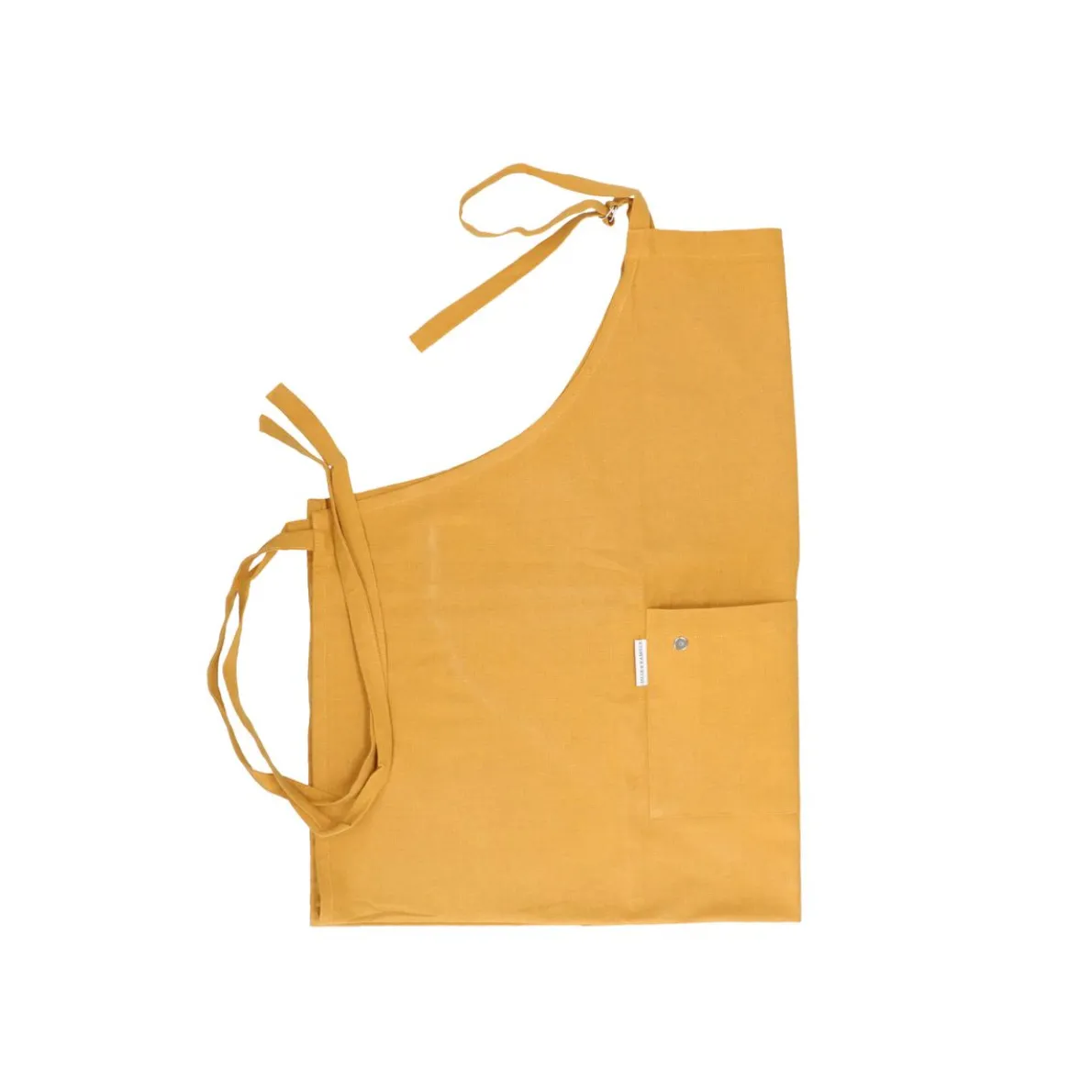 Keukenschort, bio-katoen, okergeel gemêleerd