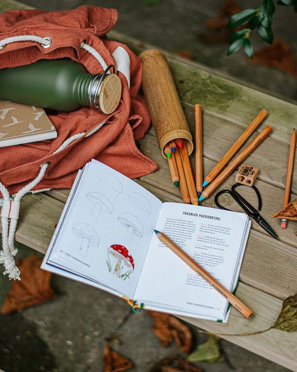 Kleurpotlood, zalmroze