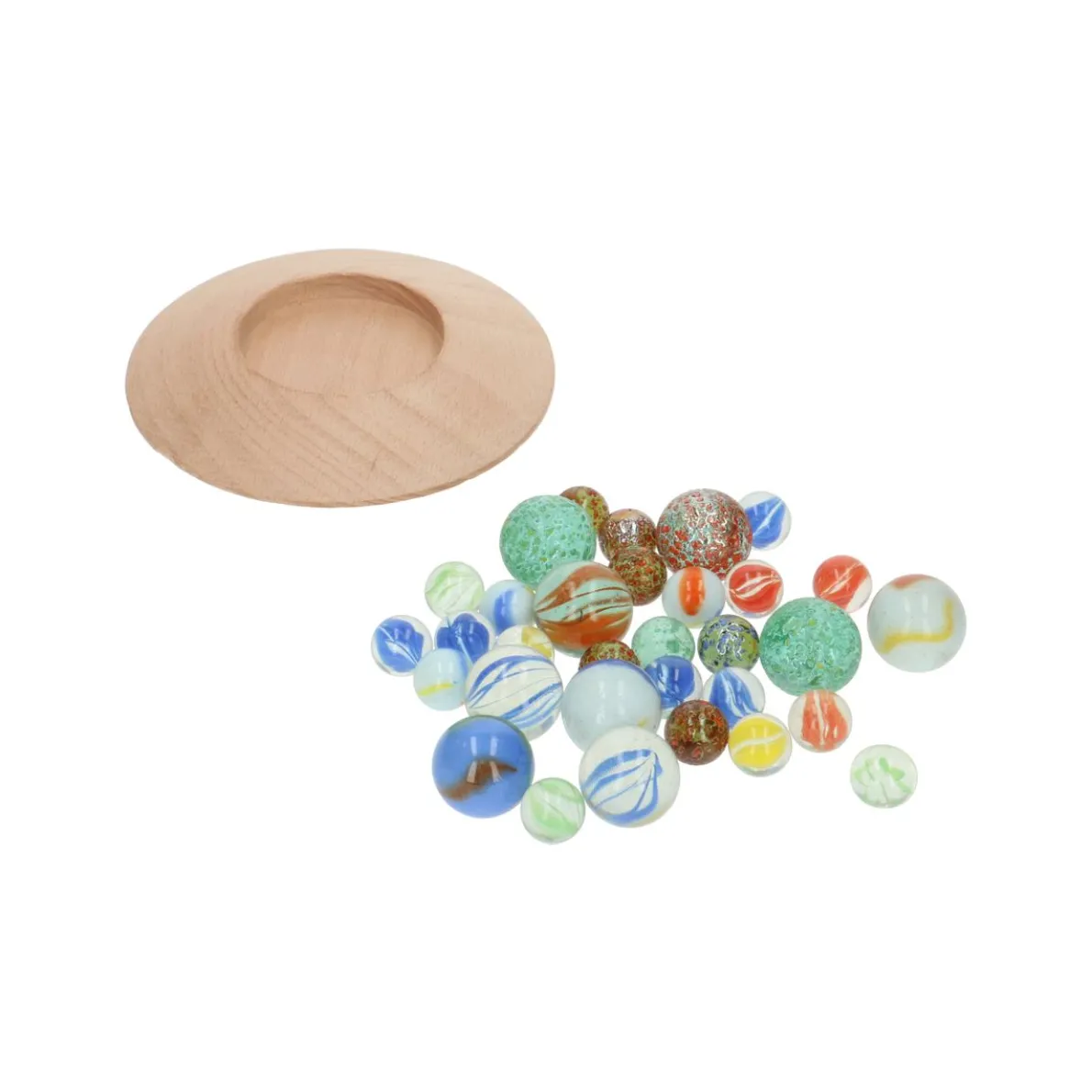 Knikkers met knikkerpotje