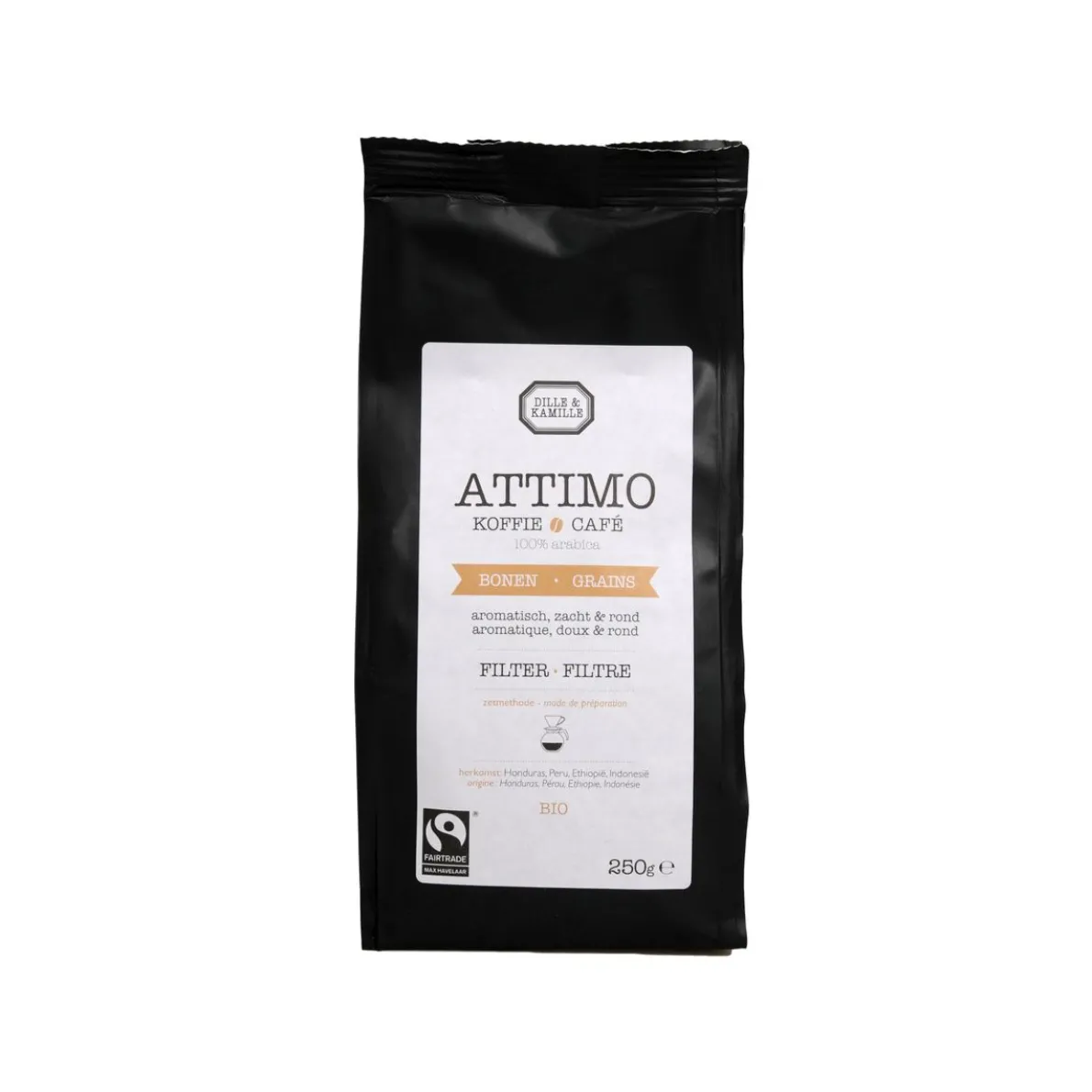 Koffiebonen Attimo, biologisch, 250 gram