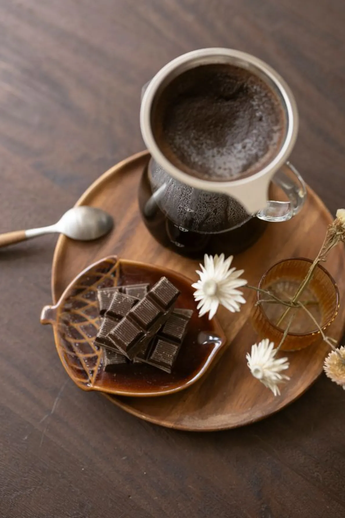 Koffiekan + filter, 600 ml, glas en rvs