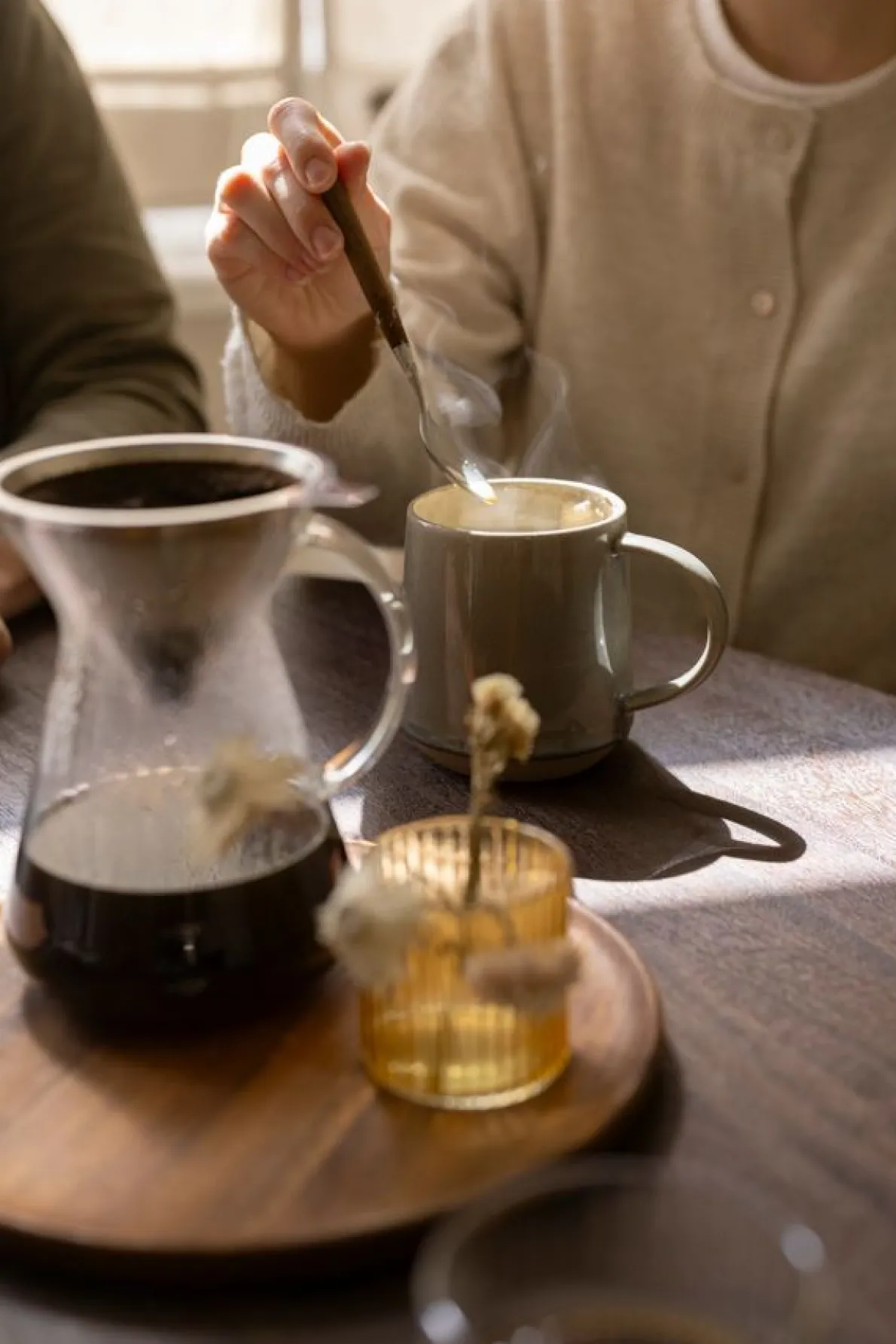 Koffiekan + filter, 600 ml, glas en rvs