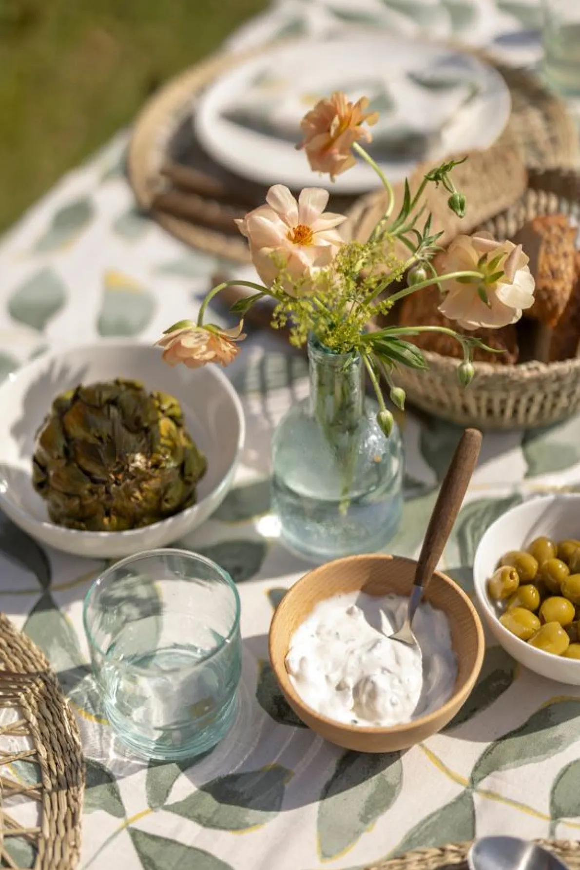 Kom, beukenhout,  Ø 14 x 6 cm